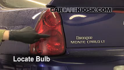 2006 Chevrolet Monte Carlo LT 3.9L V6 Éclairage Feu clignotant arrière (remplacer l'ampoule)
